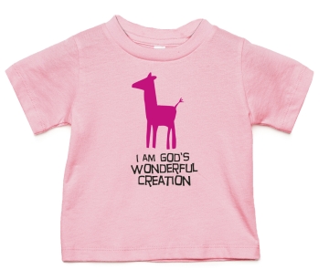 Baby-Shirt "I am God's Wonderful creation"